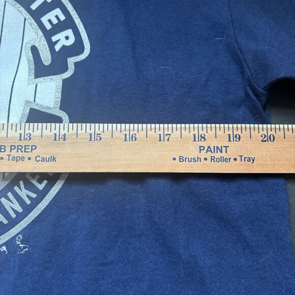 Derek Jeter NY Yankees Pinstripe Captain Majestic Men's Navy Jersey T Shirt SZ L - Picture 7 of 8